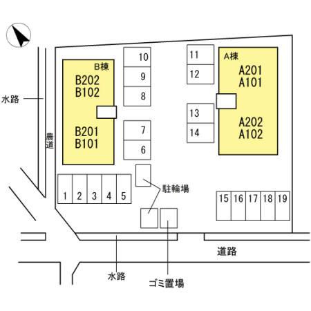 ガーデンプレイス B棟の区画図