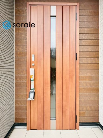 所沢市下富　新築戸建の玄関|2/24　撮影