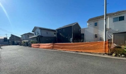 土地 飯能市双柳の前面道路含む現地写真