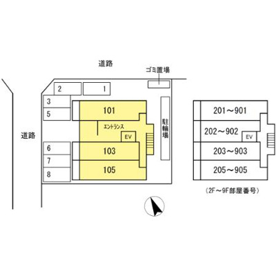 【区画図】 | D-Residence鵜の森