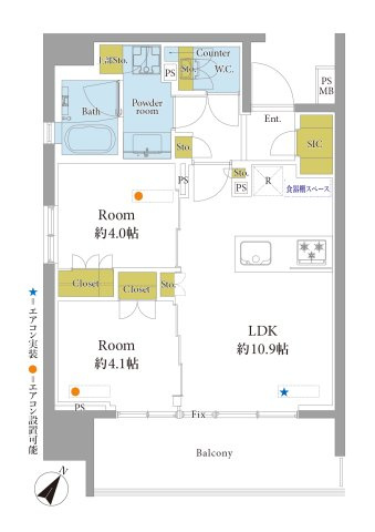 【間取り】 | クリオラベルヴィ呉服町