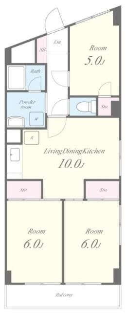 ハイツハッピーシティの間取り