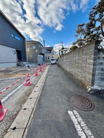久留米市東櫛原町　2号地の前面道路含む現地写真
