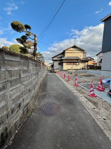 久留米市東櫛原町　2号地の前面道路含む現地写真