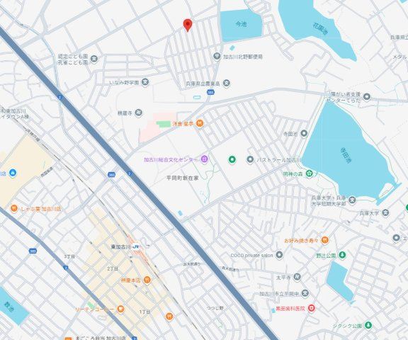 【地図】 | 加古川市野口町北野2期（全1棟）新築