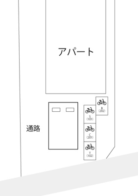 【区画図】 | Casa Monte Riso駐車場