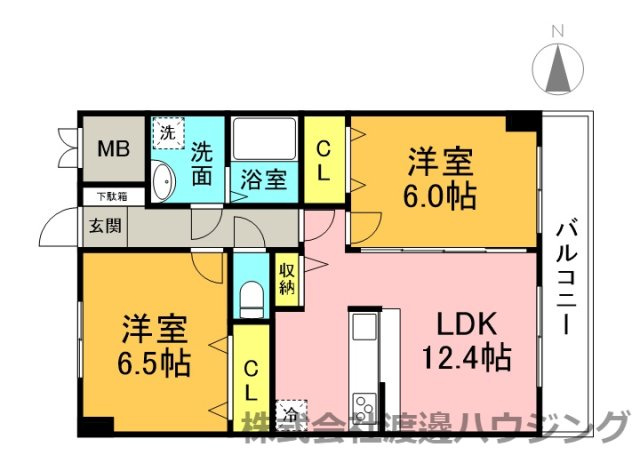 ユカミハイツ江坂の間取り