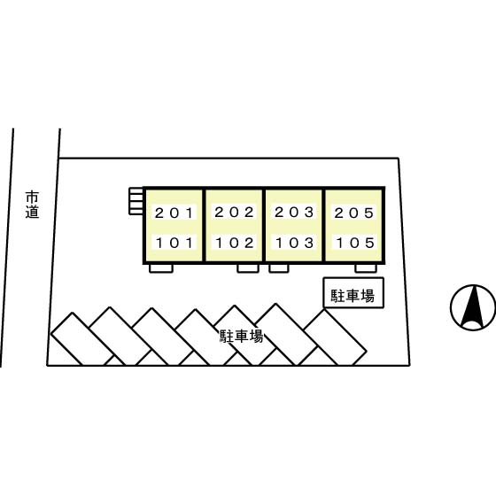 エスポワールＹⅢの区画図