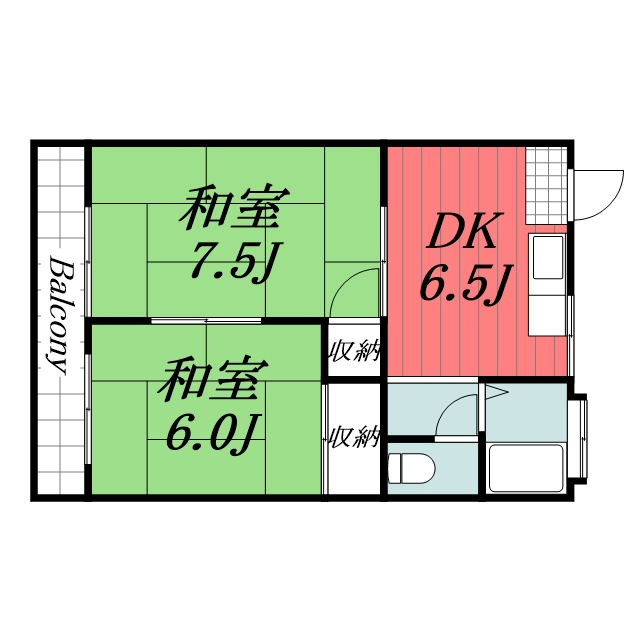 【間取り】 | 第三コーポ長門