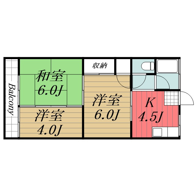 【間取り】 | 第二コーポ長門