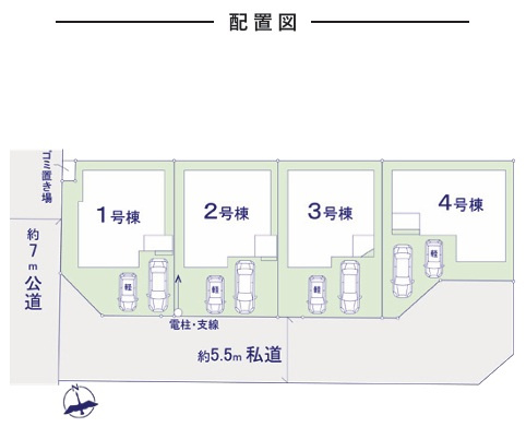 船橋市芝山７丁目９期の区画図