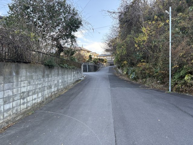 東田町金子平 中古一戸建ての前面道路含む現地写真