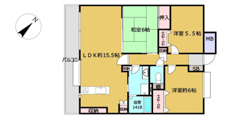 【間取り】 | サンシティ川端