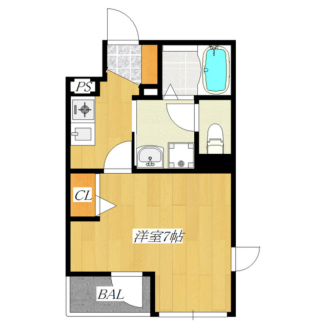 ノーザンハウスの間取り|南東向きの角部屋！