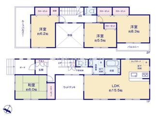 【間取り】 | 東大和市中央四丁目　中古戸建　【全1棟】