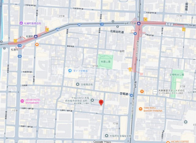 【地図】 | ザ・パークハビオ谷町六丁目テラス