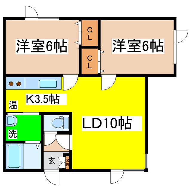 エイブルハイツの間取り
