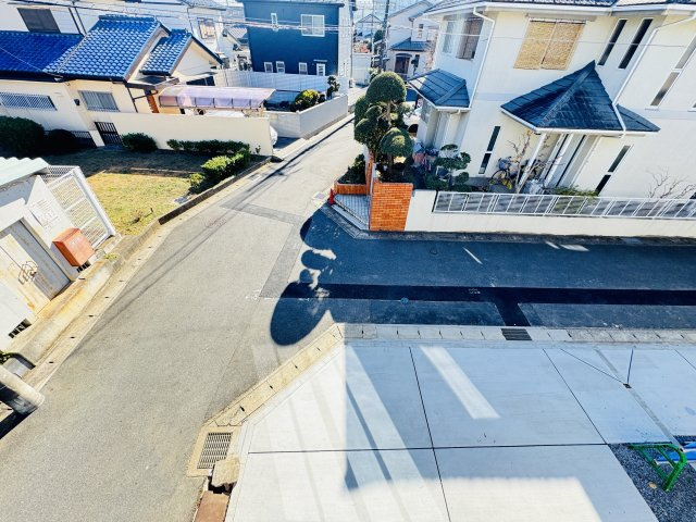 流山市東初石１丁目新築戸建（東初石13期）の展望|バルコニーより道路側眺望