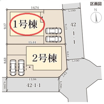 【区画図】 | リーブルガーデン大和郡山市下三橋町第４ | 区画図
