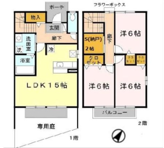 【間取り】 | 向屋敷　Ｂ棟