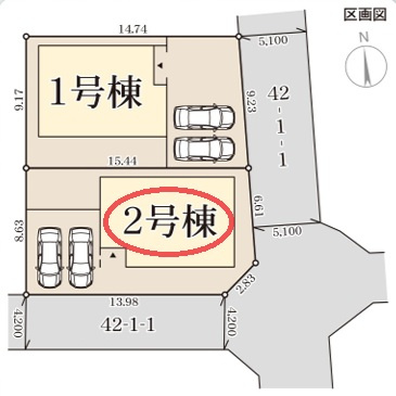 【区画図】 | リーブルガーデン大和郡山市下三橋町第４ | 区画図
