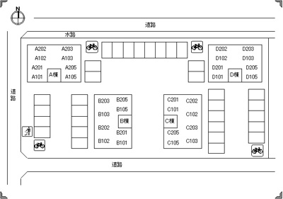 【駐車場】 | フェイバリットフラットC棟