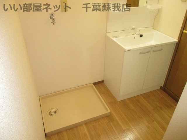 メゾンフォレスト　Ｂの洗面所|スペースが確保できる洗面所です