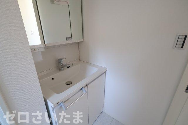 《仲介手数料無料》緑区大字三室2083-4新築一戸建てミラスモの独立洗面台