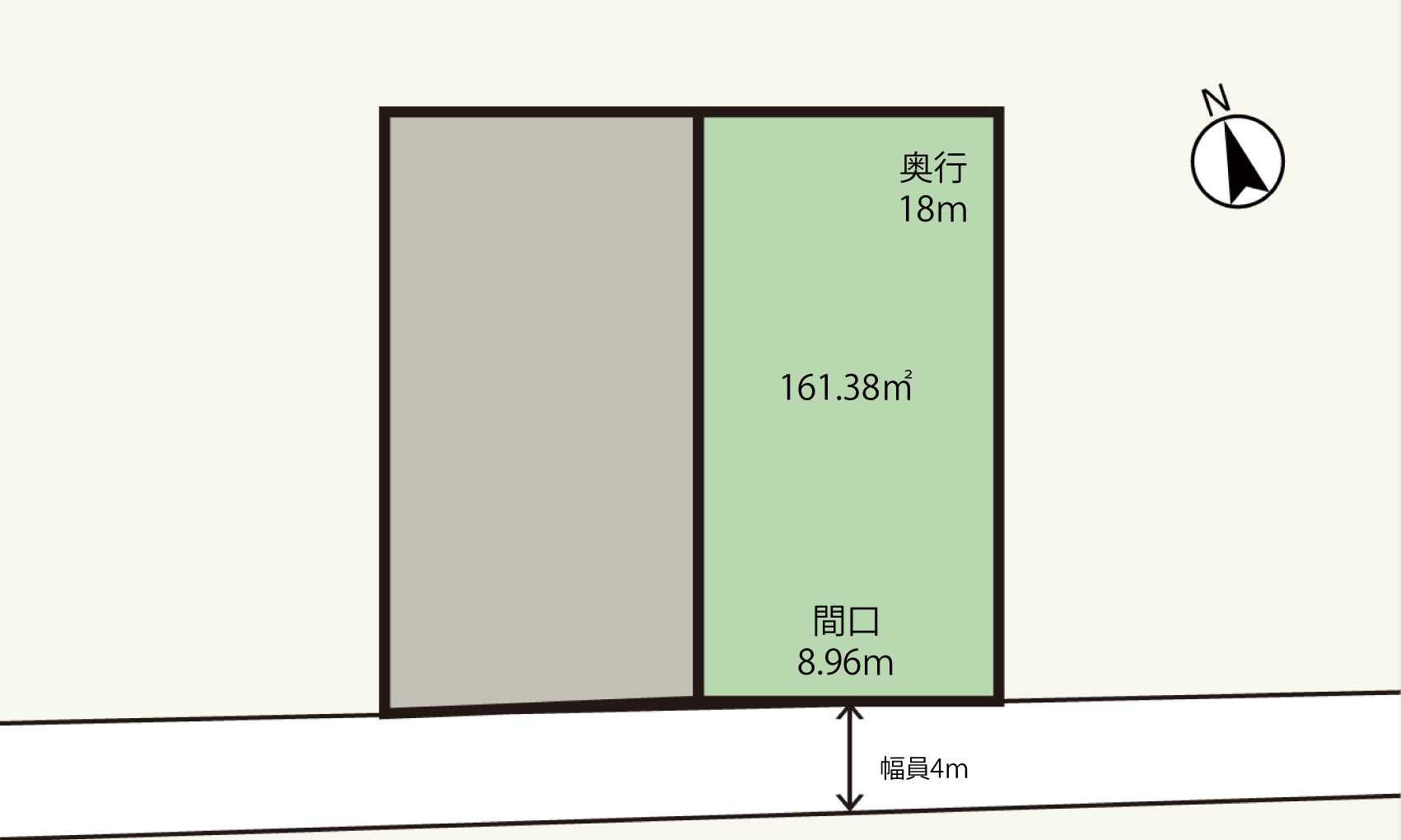 広島市東区上温品４丁目　土地の土地図