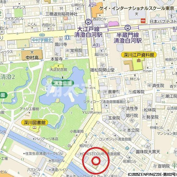 ラヴィエール清澄ガーデンテラスの地図