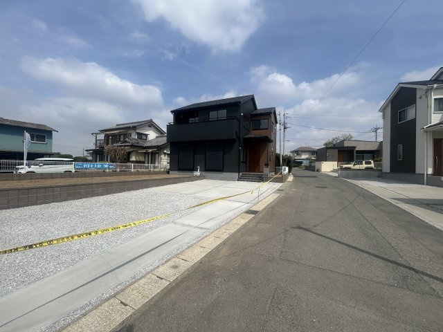 新築　前橋市上増田町第3　Livele Garden.S　1号棟の前面道路含む現地写真|現地写真　東側接道幅員約4.5ｍ