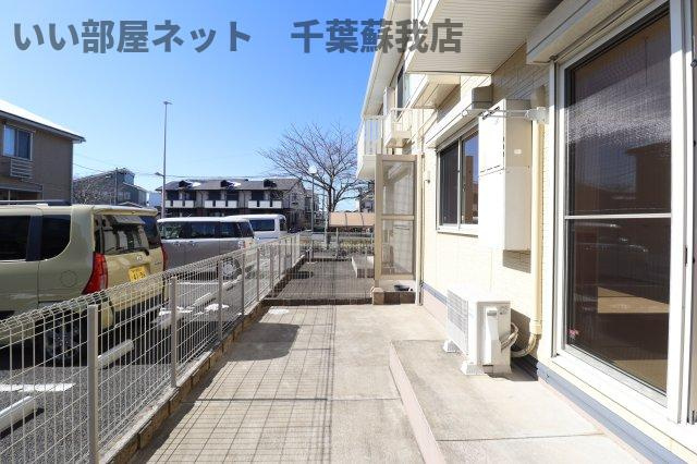 サンアベニューⅡの庭|お庭の付いた物件です