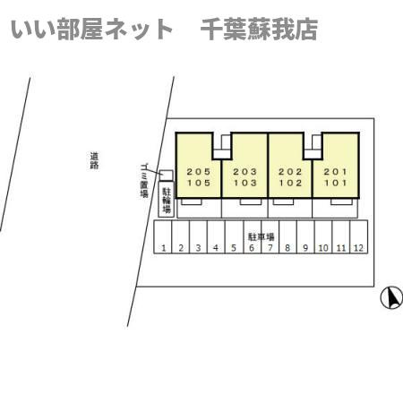 サンアベニューⅡの区画図