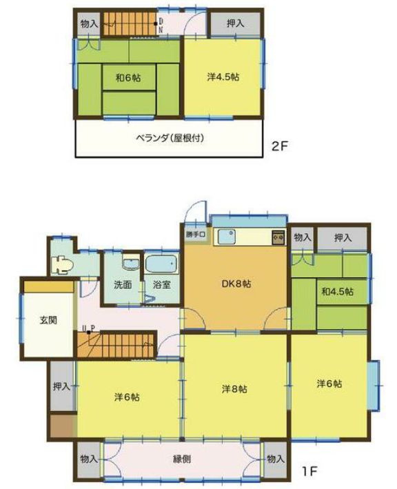 高崎市棟高町貸戸建ての間取り