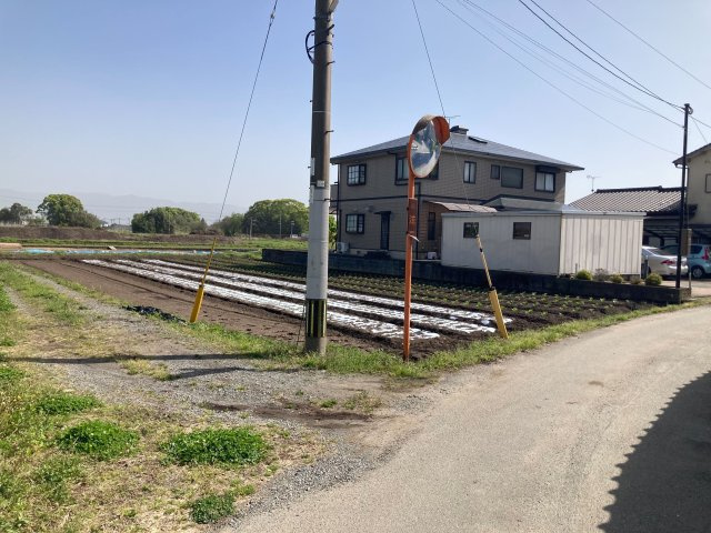 小郡市松崎　売り土地の前面道路含む現地写真|前面道路含む現地写真です