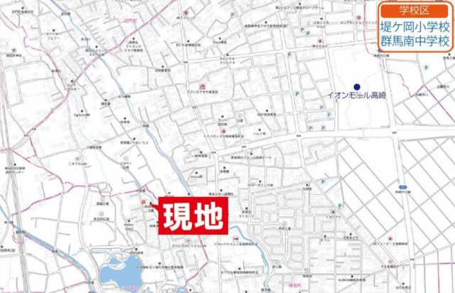 【中古】高崎市三ツ寺町　４LDK＋Sの地図