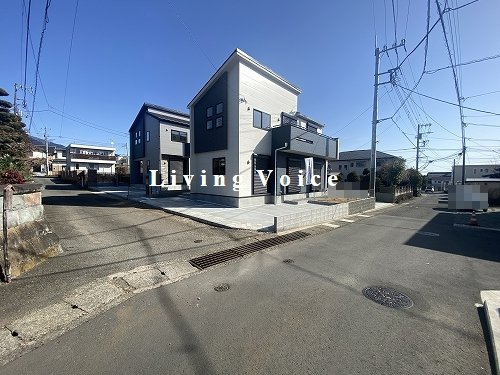 【前面道路含む現地写真】 | 【仲介手数料０円】秦野市堀山下　新築一戸建て　全3棟 | 秦野市堀山下　新築一戸建て　全3棟