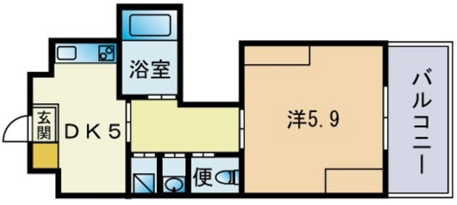 GrandE’terna福岡天神橋の間取り