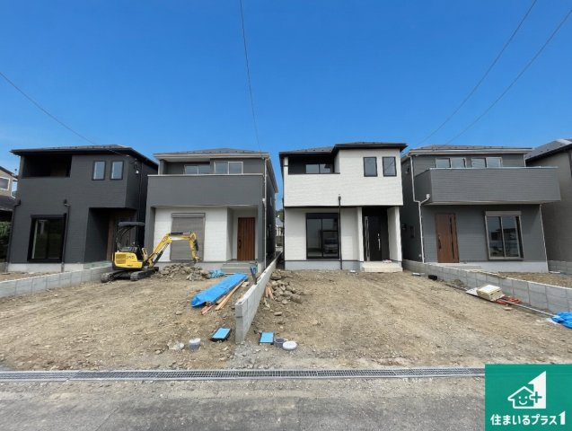 大津市千町　第1期　新築一戸建ての外観|現在の進捗状況です！順調に作業進行中、完成が待ち遠しいです！詳細の間取り等、お気軽にお問い合わせください！