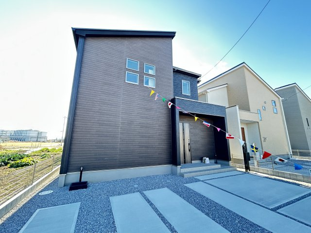 新築　高崎市下之城町5期　GRAFARE　3号棟の外観|現地写真　高崎市下之城町5期　GRAFARE