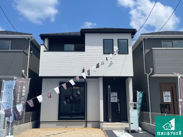 大津市千町　第1期　新築一戸建ての外観|お客様に長く安心して住んでいだだける事にこだわった家づくり！住んでからのアフターサービスにもしっかりと取り組んでいます！