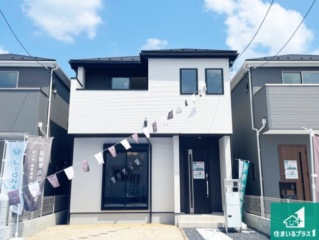 大津市千町　第1期　新築一戸建ての外観|お客様に長く安心して住んでいだだける事にこだわった家づくり！住んでからのアフターサービスにもしっかりと取り組んでいます！