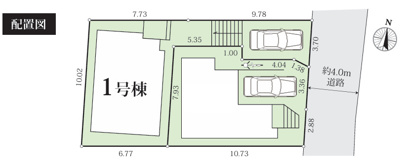 【区画図】 | 綾瀬市大上1丁目 新築戸建て 全2棟【仲介手数料無料】