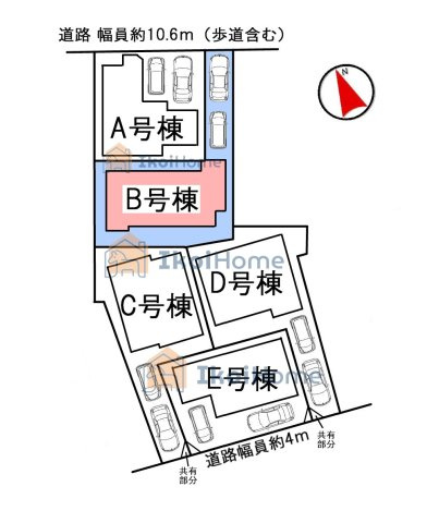 明石市魚住町西岡　B号棟のその他|【ホームページに現地動画掲載中】●年中無休：当日予約可●区画図です。