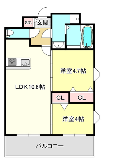 【間取り】 | スプランディッド玉造DUE