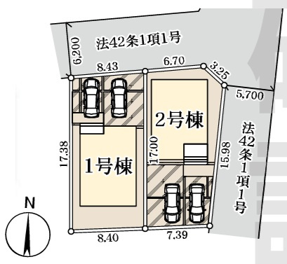 市原市椎の木台１丁目第２の区画図