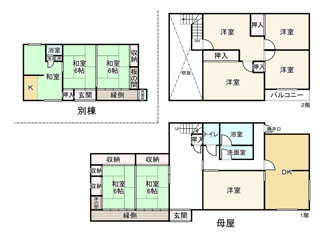 【間取り】 | 守山市木浜町　中古戸建