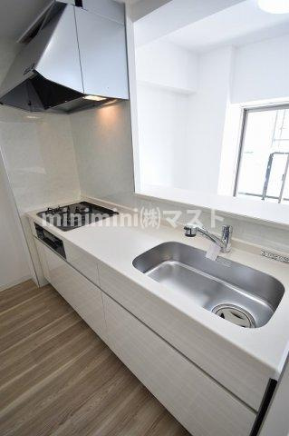 大阪市東成区東今里３丁目の賃貸マンションのキッチン