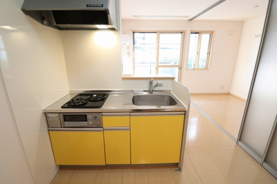 【キッチン】 | セジュール水彩 | カウンターキッチン（２口ガスコンロ付き）