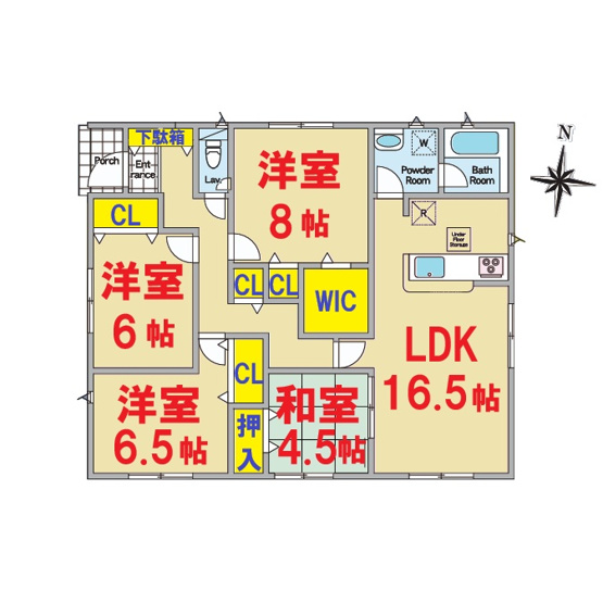 【間取り】 | 潮来市日の出3号棟 | ご見学はお気軽に0476-37-3888までお問合せ下さい！